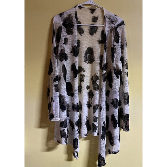 BiBi Women's Lightweight Open Front Long Cardigan Sweater Size Medium - Picture 4 of 6